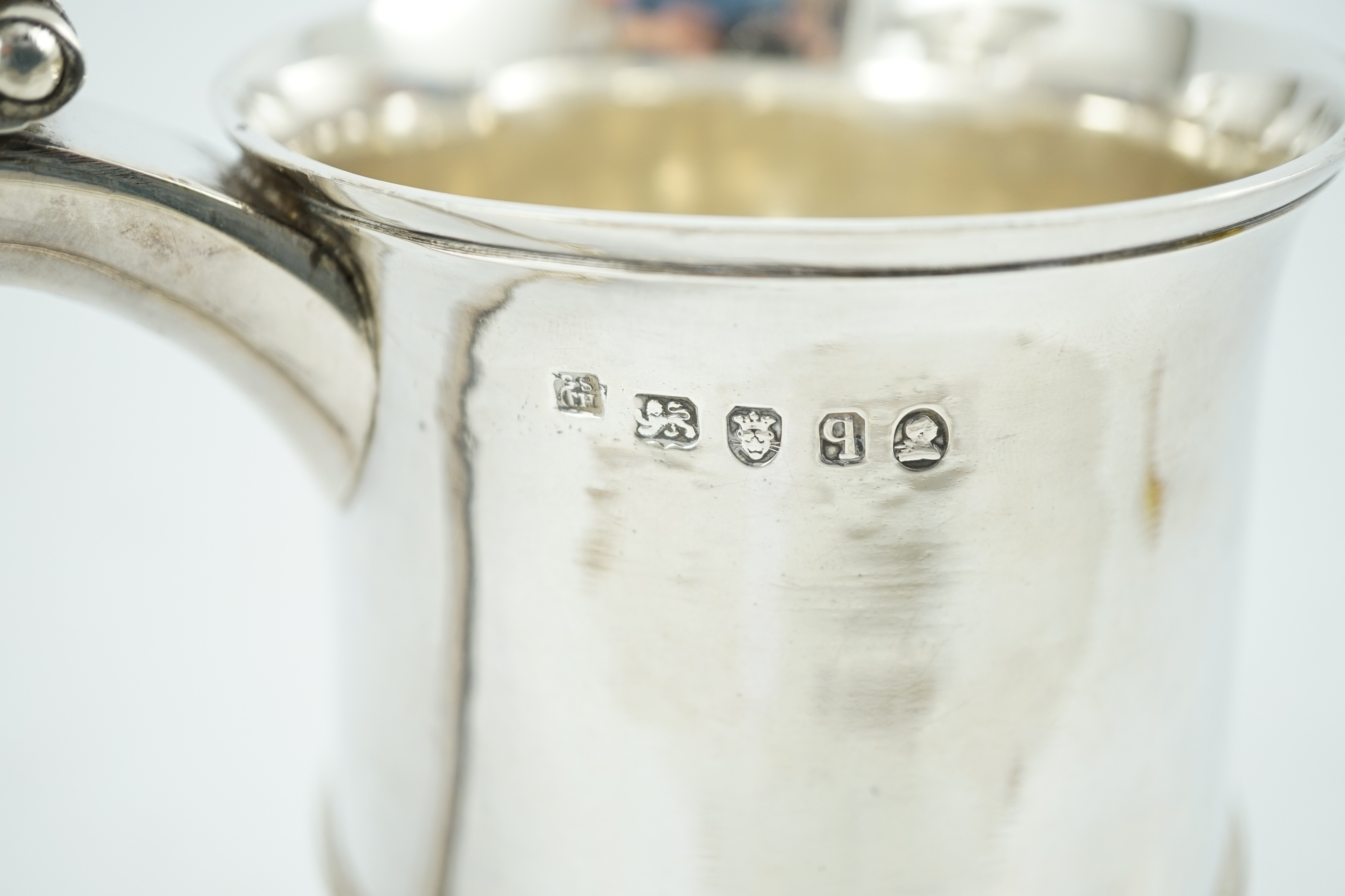 A large George III silver tankard, by George Smith II and Thomas Hayter